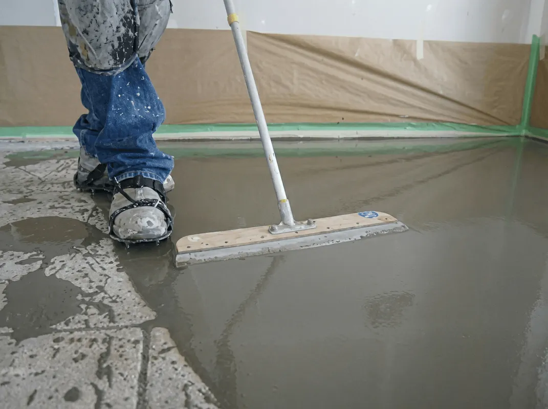 Uneven floor being professionally repaired in West Palm Beach, FL